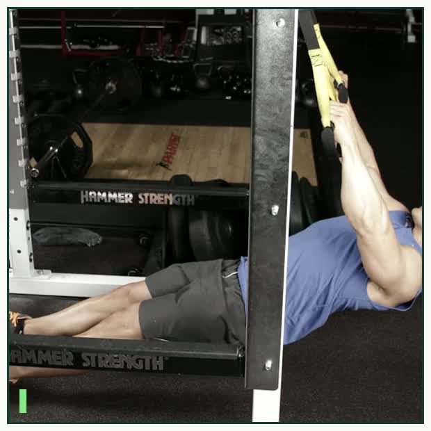 Inverted Row with Straps demonstration