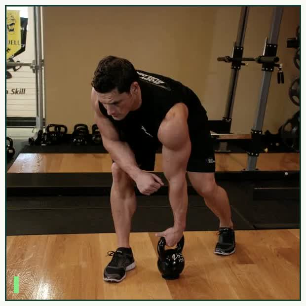 One-Arm Kettlebell Row demonstration