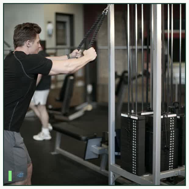 Rope Straight-Arm Pulldown demonstration