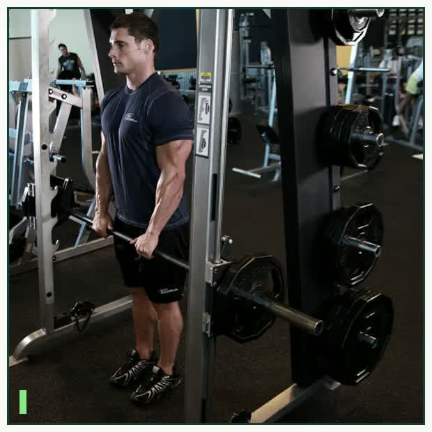 Smith Machine Upright Row demonstration