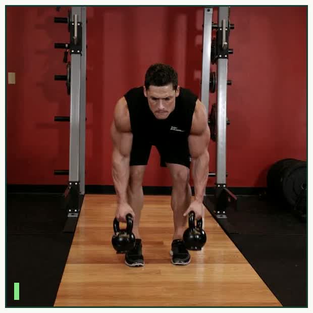 Two-Arm Kettlebell Row demonstration