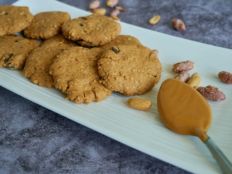 Apple Peanut Butter Cookies With Flax & Chia — Snack, 117 kcal, 2g protein