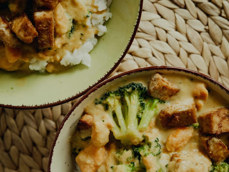 Healthy Baked Tofu & Broccoli Bowl — Dinner, 426 kcal, 27g protein