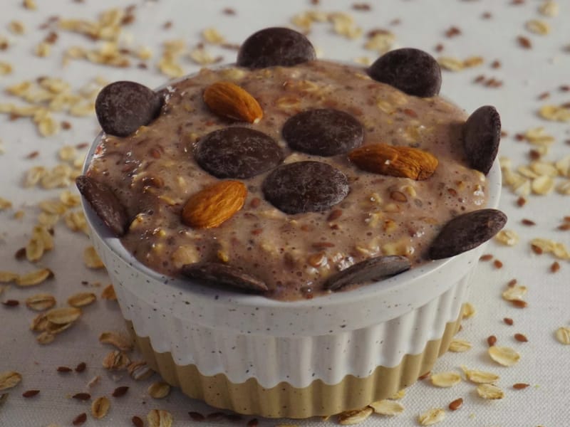 Scottish Oatmeal Breakfast with Teff Grain and Flax Seeds — Breakfast, 302 kcal, 10g protein